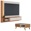 Ver imagem 1 de Home Suspenso Egeu Off White Freijó com Mesa de Centro Jeri Freijó Off White - Colibri