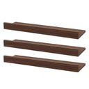 Ver imagem 1 de Kit 3 Prateleiras Porta Quadros 30 X 10cm Nogal Suporte Invisível