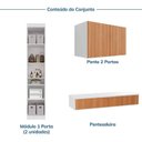 Ver imagem 5 de Guarda Roupa Planejado 4 Portas 1 Gaveta 4 Peças Hera CabeCasa MadeiraOriginals Algodão/Louro