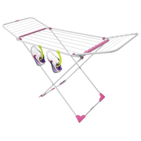 Varal de Chão Pégasus com Abas de Alumínio Prata Secalux