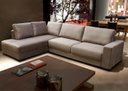 Ver imagem 1 de Sofá de Canto em L, Chaise Lado Esquerdo, Revestimento Sued Cinza, 2,93m X 2,00m