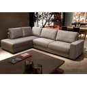 Ver imagem 1 de Sofá de Canto em L, Chaise Lado Esquerdo, Revestimento Sued Cinza, 2,93m X 2,00m