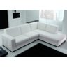 Sofá 5 Lugares com Chaise Lado Direito, Couro Sintético Branco, 2,55m X 1,85m - 1