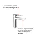 Ver imagem 2 de Misturador de Mesa para Lavatório Monocomando Middle Cromado - Tigre Metais 57688