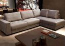 Ver imagem 1 de Sofá de Canto em L, Chaise Lado Direto, Revestimento Sued Cinza, 2,93m X 2,00m