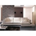 Ver imagem 2 de Sofá de 3 Lugares com Chaise, Revestimento Couro Sintético Branco, 2,90m X 1,61m