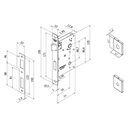 Ver imagem 3 de Fechadura Porta Banheiro Zm Concept 408 Broca 40mm Escovado Pado