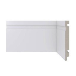 Rodapé de Poliestireno Santa Luzia 480 Branco 150mm X 16mm X 2400mm - 1