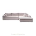Ver imagem 6 de Sofá 5 Lugares com Chaise, Revestimento em Sarja Branca, Chaise Lado Direito, 3,20m X 1,70m