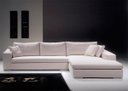 Ver imagem 2 de Sofá 5 Lugares com Chaise, Revestimento em Sarja Branca, Chaise Lado Direito, 3,20m X 1,70m