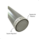 Ver imagem 5 de Pé P/ Mesa L Escritório Tubo com Cantoneira de Fixação Cinza