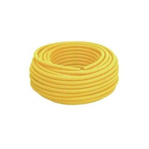 Conduíte Corrugado PVC 32mm 25 Metros Tigreflex Amarelo Tigre