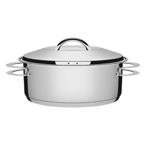 Caçarola Inox Rasa Solar 28cm 7,1l Fundo Triplo Tramontina