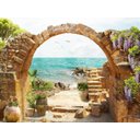 Ver imagem 2 de Papel De Parede Paisagem Digital Praia Pedras Dah38