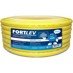 Eletroduto 1 Polegadas Corrugado Amarelo 25m Fortlev - 1 Eletroduto 1 Polegadas Corrugado Amarelo 25m Fortlev - 1