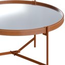 Ver imagem 4 de Mesa de Centro Pequena Aqua Cobre com Espelho Imcal Móveis 57cm