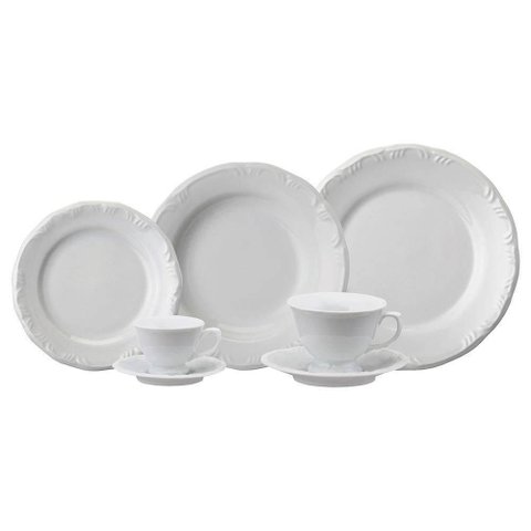 Aparelho de Jantar Chá Café Schmidt Porcelana Pomerode 42 Peças