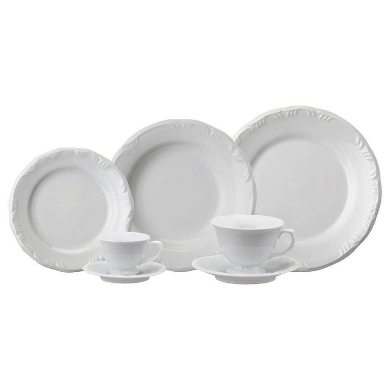 Aparelho de Jantar Chá Café Schmidt Porcelana Pomerode 42 Peças