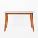 Ver imagem 2 de Mesa de Escritório Space 100% MDF 115cm Espresso Móveis Branco