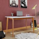 Ver imagem 6 de Mesa de Escritório Space 100% MDF 115cm Espresso Móveis Branco