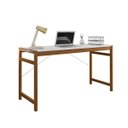 Ver imagem 2 de Mesa de Escritório Adrian 140cm Espresso Móveis Branca E Mel