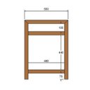 Ver imagem 4 de Mesa de Escritório Adrian 140cm Espresso Móveis Branca E Mel