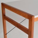 Ver imagem 5 de Mesa de Escritório Adrian 140cm Espresso Móveis Branca E Mel