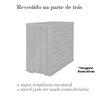 Balcão para Escritório 2 Portas com Chave Pequeno Nogal/preto - 10