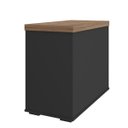 Ver imagem 6 de Balcão para Escritório 2 Portas com Chave Pequeno Nogal/preto