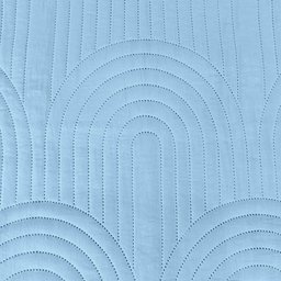 Cobre Leito Colcha Padrão Ternura 3 Peças Azul - 100% Poliéster - 4