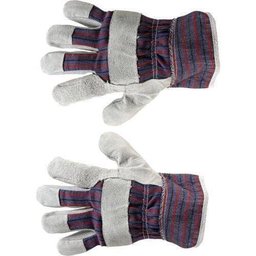 Par de Luvas de Proteção Segurança Raspa Tecido Ca 33038 Cinza/azul Brasfort - 1 Par de Luvas de Proteção Segurança Raspa Tecido Ca 33038 Cinza/azul Brasfort - 1