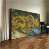 Quadro Decorativo Van Gogh Quatro Girassóis Cortados:90x60 cm/BORDA INFINITA - 1