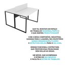 Ver mais imagens de Escrivaninha Mesa Escritório 2 Lugares 120cm Industrial Branco