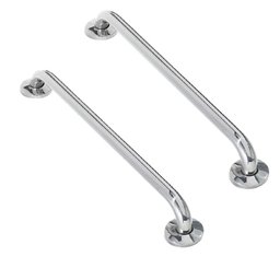 Alça Apoio Inox 40cm Kit 2 Uni Acessibilidade Cadeirante Idoso Deficiente Banheiro - 1