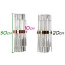 Ver imagem 3 de Arandela Karin - Ouro + Clear - 20x50cm - 2xg9 Starlux