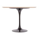Ver imagem 2 de Mesa Saarinen Redonda Freijó 100cm - Base Preta