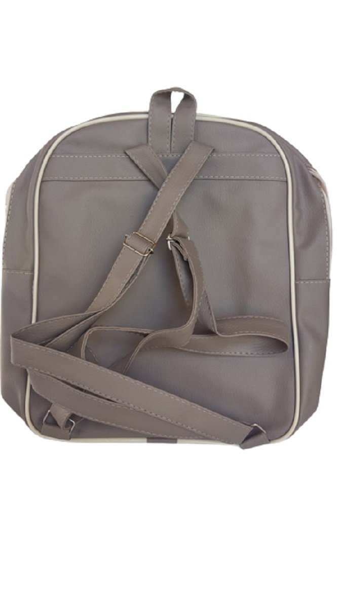 Mochila Bolsa Feminina Escolar Trabalho Passeio Lazer Casual Super Luxo Cáqui - 3