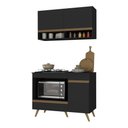 Ver imagem 2 de Armário de Cozinha Modulada Compacta 105cm com Balcão para Cooktop Veneza Multimóveis MP2260