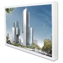 Ver imagem 2 de Quadro Decorativo Caixa Arquitetura Moderna TaColado Moldura Caixa Alta 4,5cm Branca sem Vidro 80 x
