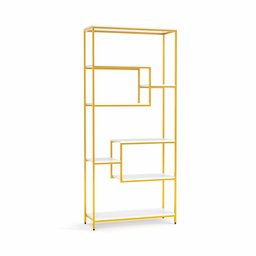Estante Prateleira Estilo Industrial Organizador 6/4 Níveis Dourado - 3
