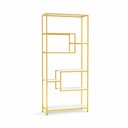 Ver imagem 3 de Estante Prateleira Estilo Industrial Organizador 6/4 Níveis Dourado