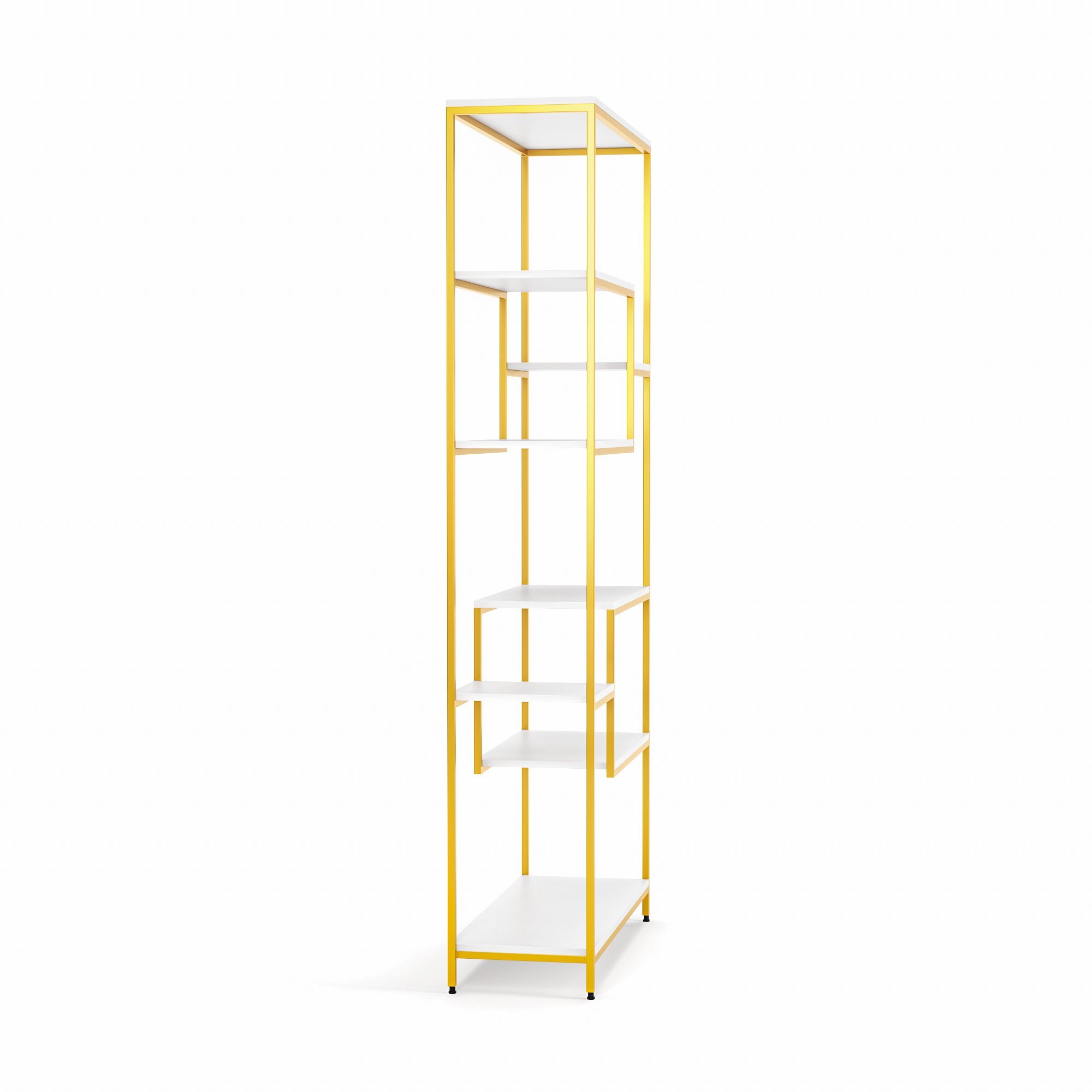 Estante Prateleira Estilo Industrial Organizador 6/4 Níveis Dourado - 4