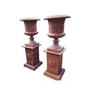 Ver imagem 1 de VASO INGLÊS C/ BASE CONJUNTO 2+2 DECORAR JARDIM PLANTAS Pronto Artes DECORAÇÃO DE FAZENDA