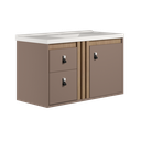 Ver imagem 1 de Gabinete Suspenso para Banheiro Olivia 80 Cm