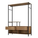 Ver imagem 2 de Guarda Roupa Closet Solteiro Barcelona Preto Demolição - Artefamol
