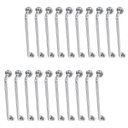 Ver imagem 1 de Alça de Apoio 80cm Barra Inox Kit 20 Unidades Idoso Deficiente Cadeirante Suporte Box Banheiro Corri