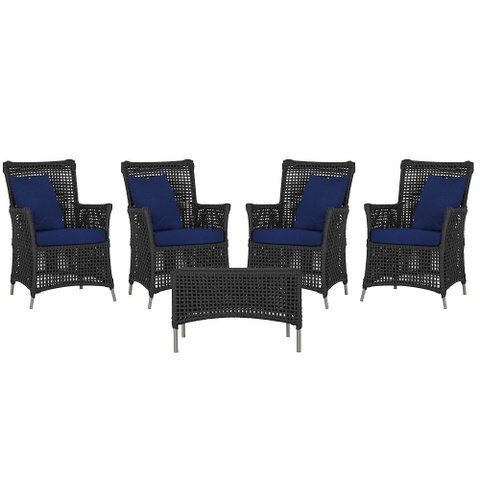 4 Poltronas e 1 Mesa Igapó em Alumínio Pintura Fendi Corda Náutica Estofado 10