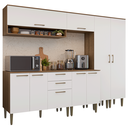 Ver imagem 3 de Armário de Cozinha Completa 245 cm Rustic/Branco Lille Madesa 01