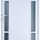 Ver imagem 4 de Porta de Alumínio Lambril Visor Duplo 210x80 Esquerda Branco