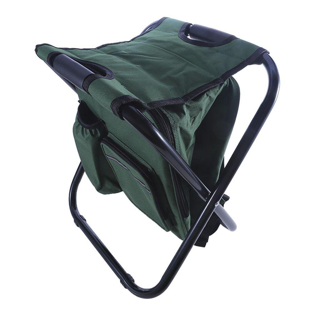 Cadeira Mochila Bolsa Semi Termica 2 em 1 Banqueta Portatil Piquenique Fila Espera Camping Pesca - 10